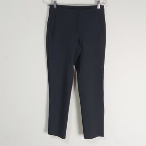 Lululemon On The Move Pant Size 4 Black Comfort Stretch Zip Pockets Slim LW5BGZS